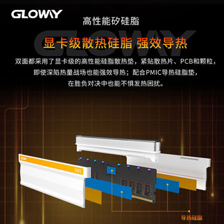 GLOWAY 光威 神策RGB系列 DDR5 7200MHz RGB 台式机内存 灯条 白色 32GB 16GBx2