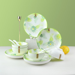 【省105元】句途陶瓷餐具_gu tu tao ci 句途陶瓷 餐具套装 花满人间