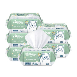 Kleenex 舒潔 濕廁紙羊駝家庭裝100抽＊6包