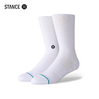 STANCE 斯坦斯 袜子中筒休闲袜男女通用款潮袜运动纯色抗菌防臭吸汗袜子