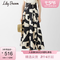 Lily Brown 春夏 法式复古高腰阔腿裤女休闲裤LWFP212034