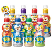 Pororo 啵乐乐儿童饮料韩国进口网红果味果汁整箱8瓶饮品