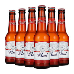 budweiser 百威 进口百威啤酒250ml*20瓶budweiser比利时临期特价
