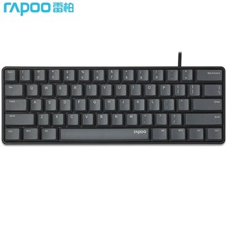 RAPOO 雷柏 V860-61 61键 有线机械键盘 黑色 Cherry茶轴 无光