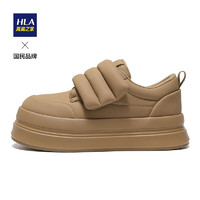 HLA 海澜之家 女鞋舒适柔软时尚面包休闲鞋HDAYXW1ACE027 棕色37