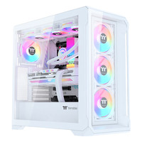 Thermaltake 曜越 钢影 巫妖S 白色 机箱(支持ATX主板/支持360水冷/钢化玻璃侧透)