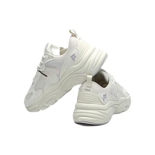 FILA 斐乐 HERITAGE RUNNING系列 女子跑鞋 F12W141116F-WA 微白/雨雾灰 37.5