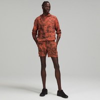 lululemon 丨Textured Tech 男士运动短裤 LM7AONS 染料暖珊瑚焦灰色 XS/4