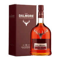 PLUS会员：THE DALMORE 大摩 12年 单一麦芽 苏格兰威士忌 1000ml 礼盒装