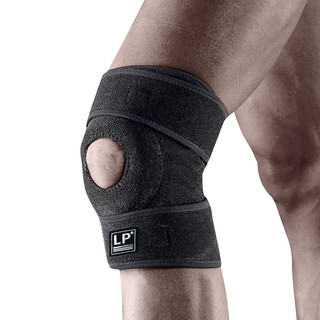 LP 758CA运动护膝透气排汗登山网排篮羽毛球高效髌骨运动护具 均码比赛型