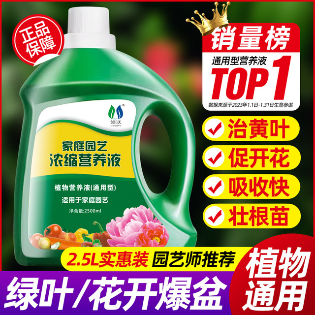 Ling Wo 领沃 营养液植物通用型花肥家用盆栽发财树富贵竹绿萝水培花卉绿植肥料