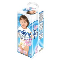 moony 日本moony小内裤纸尿裤XL38女12-22kg透气宝宝婴儿尿不湿