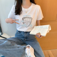 Sunshine Girl 阳光女孩 女式t恤短袖印花新品时尚基础百搭舒适打底