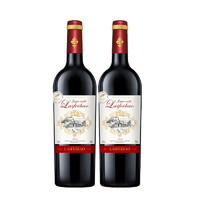LFFO 莱菲堡 法国进口红酒金爵城堡干红葡萄酒750ml 双支装
