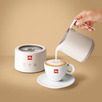 illy 意利 意式浓缩小型全自动一键萃取胶囊咖啡机家用办公打奶泡Y3.2升级Y3.3 白色奶泡机