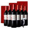 智利中央山谷原装原瓶进口红酒天帕卡本妮苏维翁干红葡萄酒 750ml*6瓶 品种级整箱 整箱