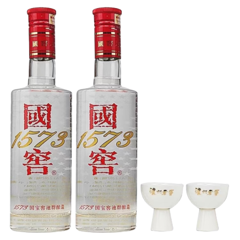 省50元】百年白酒_泸州老窖国窖1573 举杯月更浓52度浓香型白酒