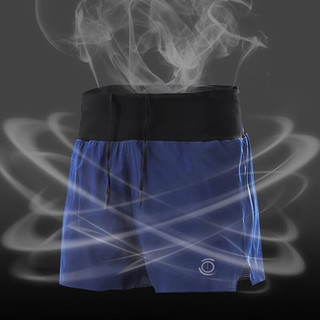 画跑HUAPAO隐形腰包设计专业运动速干短裤男女透气跑步训练健身夏季 男款藏青色 XL