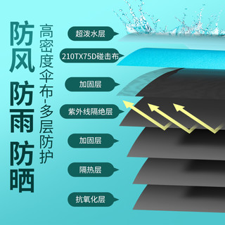 沃鼎 新款拐杖钓鱼伞万向大钓伞加厚黑胶手杖雨伞防暴雨防晒遮阳伞