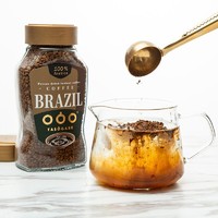 隅田川咖啡 隅田川（TASOGAREDE）巴西进口黄金速溶冻干纯黑苦咖啡粉 精选阿拉比卡 巴西冻干100g