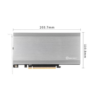 乐扩 PCIE3.0转2个M.2接口NVMe硬阵列卡双盘2盘SSD固态硬盘磁盘阵列卡PCIe通道