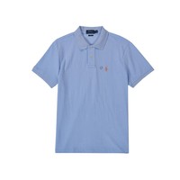 RALPH LAUREN 韩国直邮[POLO] POLO 柔软的棉 短袖 领子T恤 修身版型(浅蓝色)