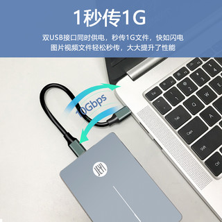 佳翼（JEYI）Type-C数据线双头公对公 10G高速线GEN2硬盘盒数据线充电线支持PD快充 CC-23 铝壳