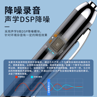 JNN 录音笔X90 8G专业高清降噪 一键操作 学习培训商务会议采访速记 录音器 黑色