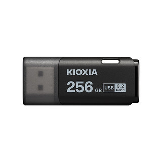 KIOXIA 铠侠 256GB USB3.2 U盘 U301隼闪系列 黑色 读速100MB/s 原厂颗粒 轻巧便携 简约时尚