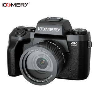komery 全新W5黑色简约高清6400万像素长焦微单数码相机摄像单反W5套餐二
