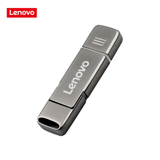 Lenovo 联想 32GB Type-C USB3.2手机U盘 SX6Pro金属双接口手机电脑两用 枪色