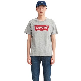 Levi's 李维斯 Logo Tee系列 男士圆领短袖T恤 17783-0200 灰色 S