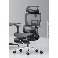 PLUS会员：HBADA 黑白调 E2 人体工学椅电脑椅 高配