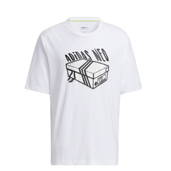 adidas NEO 男子運動T恤 H59446 白色 XL