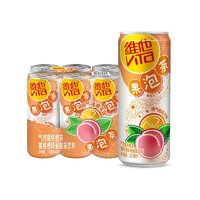 PLUS会员：ViTa 维他 奶维他 气泡蜜桃橙茶 310mL*6罐 果泡茶饮料桃橙味整箱装 家庭备货