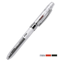 kinbor 3way旋转型多功能笔(红蓝圆珠笔+铅笔+橡皮)签字笔商务中性笔
