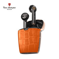 Tonino Lamborghini 托尼洛·兰博基尼 兰博基尼 TL69 真无线蓝牙耳机 半入耳   鳄鱼纹爱马橙