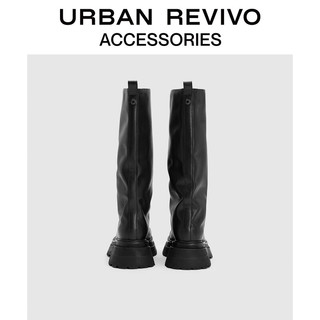 URBAN REVIVO2023新款女长靴UAWS30019 黑色 36