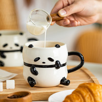 摩登主妇 熊猫挠头杯 500ml