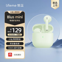 lifeme 魅蓝魅族Blus mini 真无线蓝牙降噪耳机 半入耳式无线耳机 蓝牙5.3 适用苹果华为手机 薄荷绿