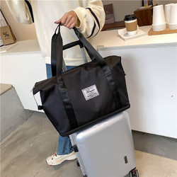 Etravel 易旅 行包 行李包 大容量外出差男女手提包健身包袋 可擴展款 黑色