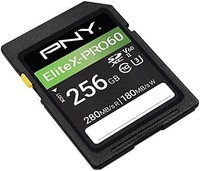 PNY 必恩威 256GB EliteX-PRO60 Class 10 U3 V60 UHS-II SDXC 闪存卡