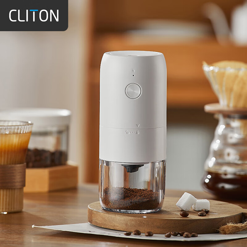 电动咖啡磨豆机 手摇咖啡豆研磨机便携手冲手磨咖啡机自动磨粉机