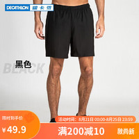 DECATHLON 迪卡侬 短裤男运动速干裤宽松训练健身跑步2432300经典黑(无内衬)XL