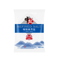 中盐 甲状腺食用未加碘盐 400g*9袋