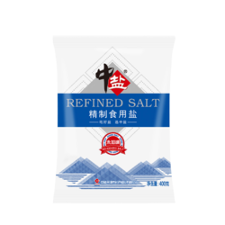中盐 甲状腺食用未加碘盐 400g*9袋