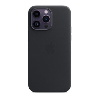 Apple 苹果 iPhone 14 Pro Max 专用 MagSafe 皮革保护壳  iPhone保护套 手机壳 - 午夜色