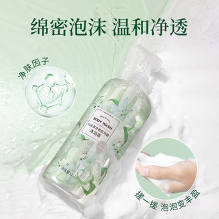 MINISO 名创优品 润肤香体沐浴露1100ml*2瓶家庭装大容量版男女持久留香