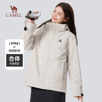 CAMEL 骆驼 男女款棉服秋冬季2023新款连帽加绒加厚保暖防风防寒棉衣外套