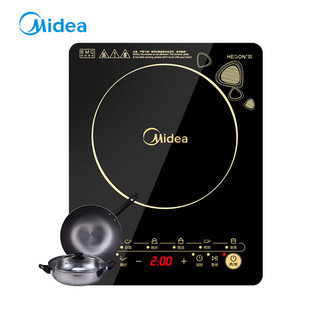 Midea 美的 WK2102T/家用定时爆炒电磁炉整版防水灶智能送汤炒锅